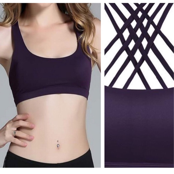 Alexa Move Freely Aubergine Sports Bra - Picture 5 of 6
